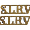 Pair of South London Rifle  Volunteers (S.L.R.V.) WW1 V.T.C. Shoulder Titles