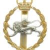 King's Own Royal Border Regiment Anodised (Staybrite) Cap Badge