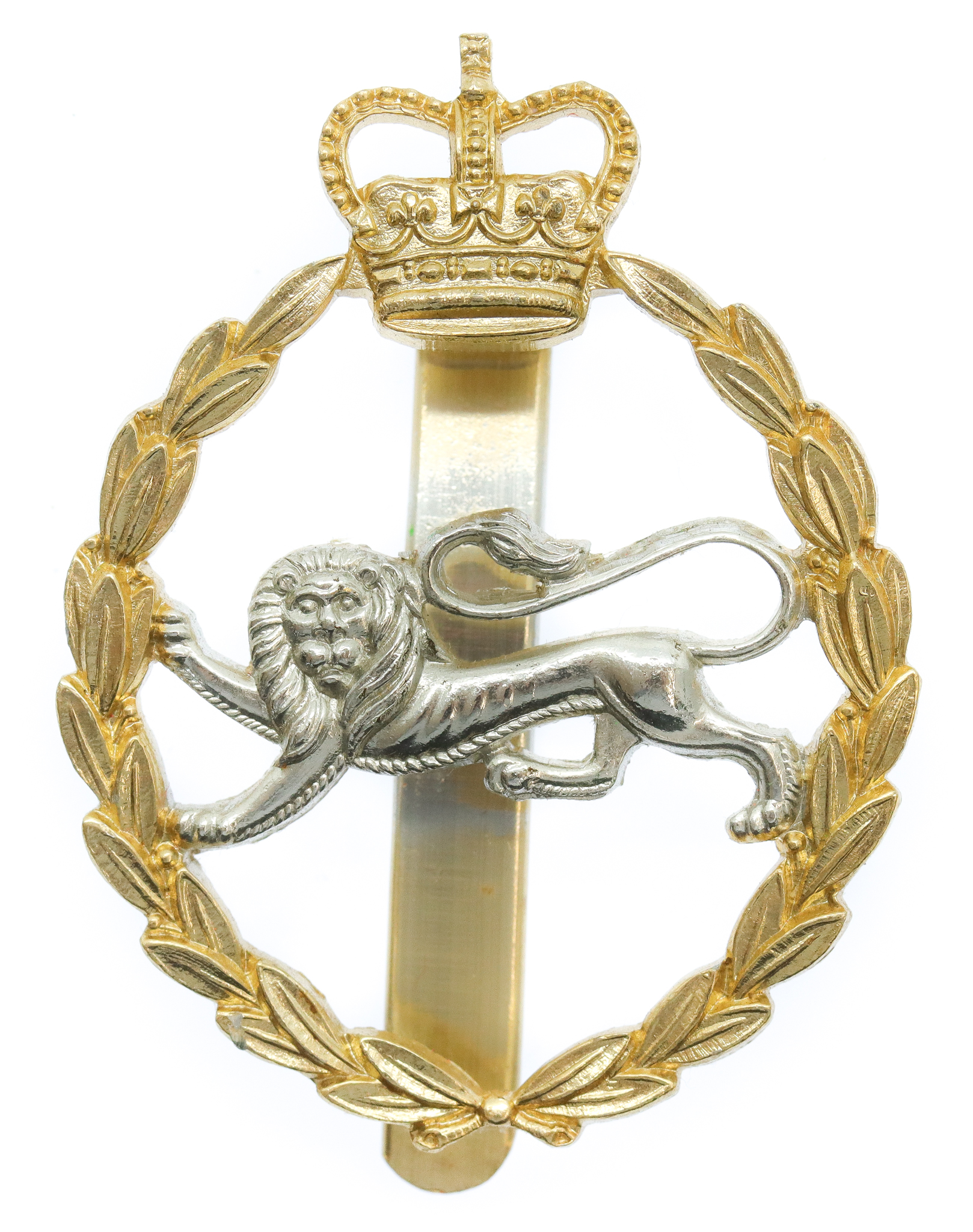 King's Own Royal Border Regiment Anodised (Staybrite) Cap Badge