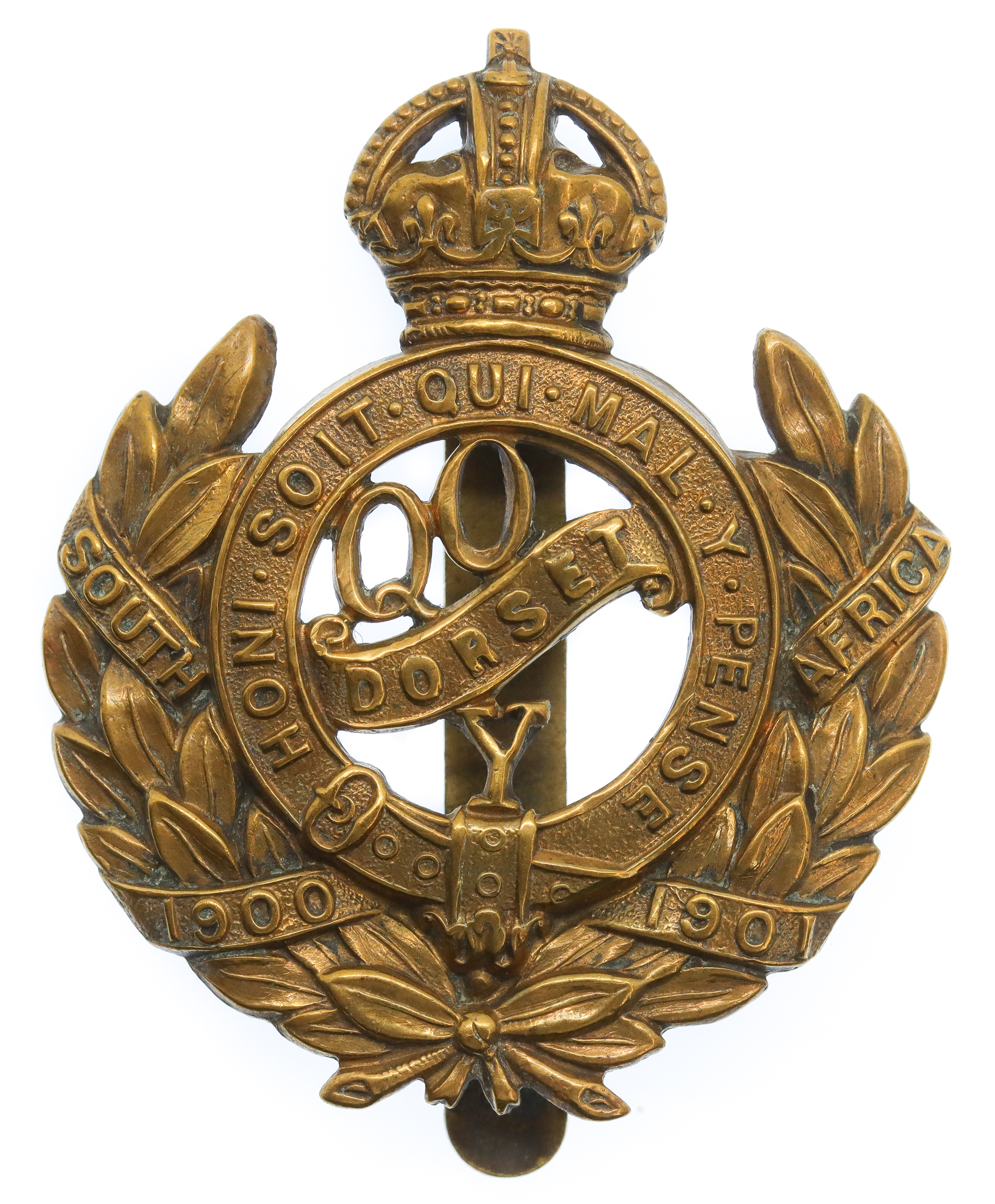 Queen's Own Dorset Yeomanry Cap Badge - King's Crown