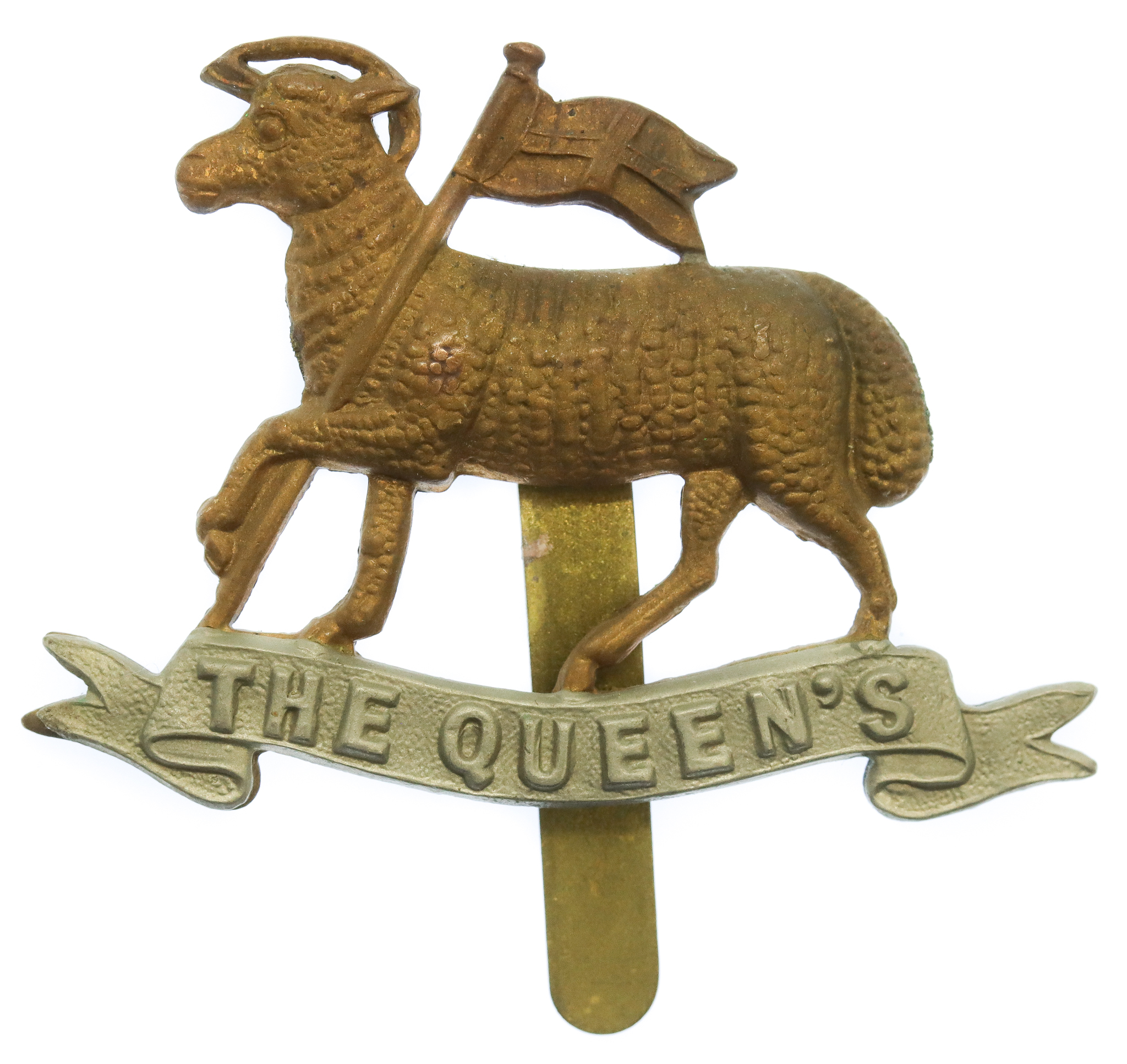 The Queen's (Royal West Surrey Regiment) Bi-Metal Cap Badge