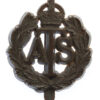 Auxiliary Territorial Service (A.T.S.) WW2 Plastic Economy Cap Badge