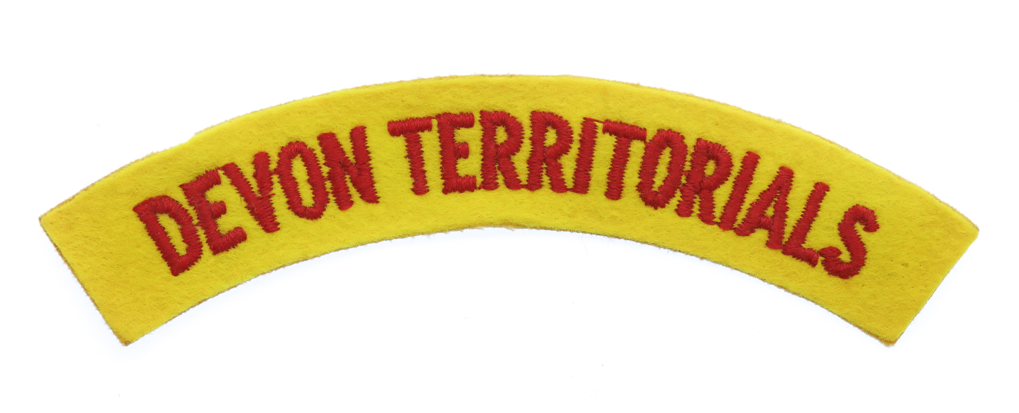 Devon Territorials Cloth Shoulder Title