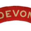 Devonshire Regiment (DEVON) WW2 Printed Shoulder Title