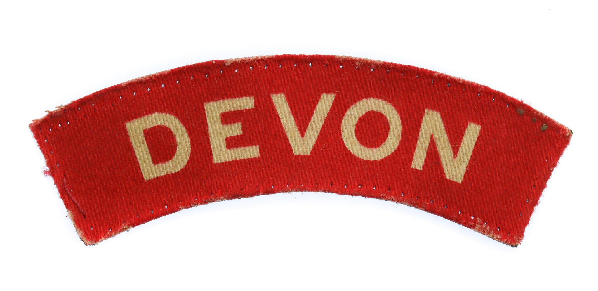 Devonshire Regiment (DEVON) WW2 Printed Shoulder Title