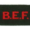 British Expeditionary Force (B.E.F.) Cloth Shoulder Title