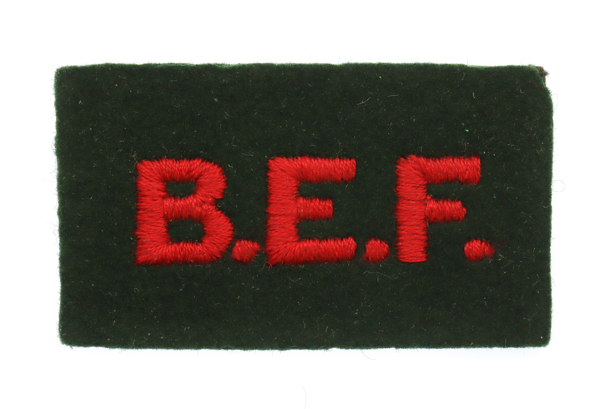 British Expeditionary Force (B.E.F.) Cloth Shoulder Title