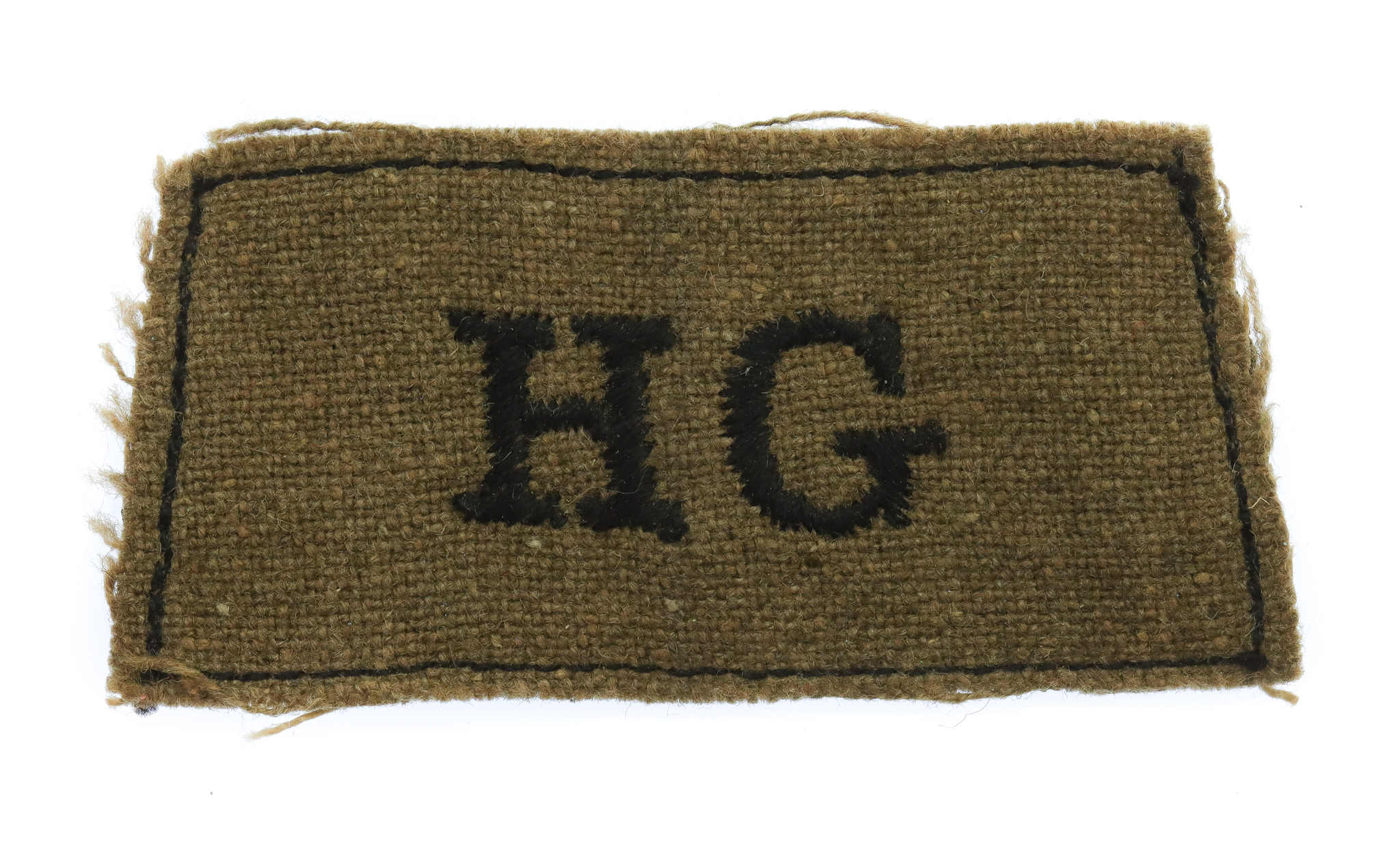 Home Guard (HG) WW2 Cloth Slip On Shoulder Title