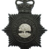 Worcestershire Constabulary Night Helmet Plate - Queen's Crown