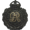 George V Devon Constabulary Black Wreath Helmet Plate