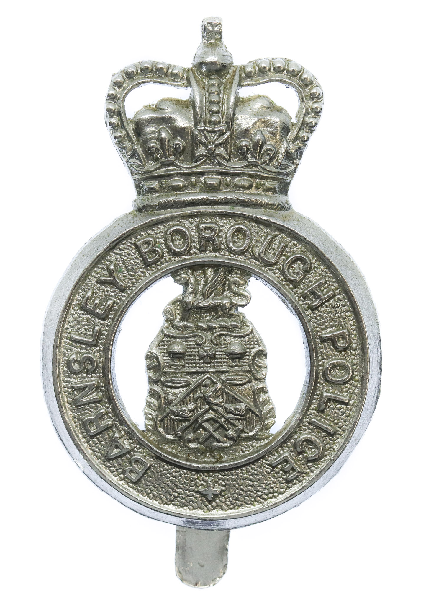 Barnsley Borough Police Cap Badge - Queen's Crown