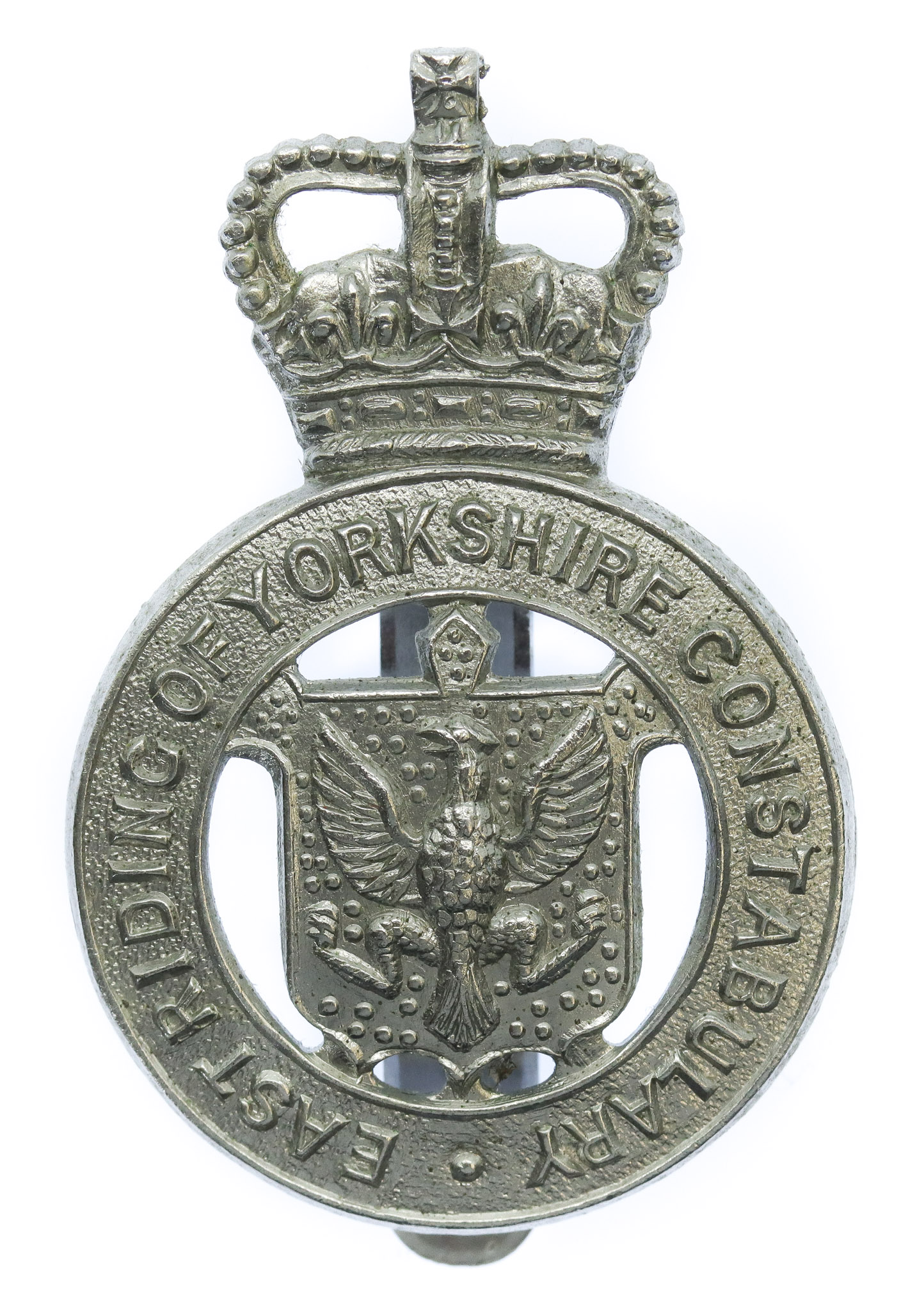 East Riding of Yorkshire Constabulary Cap Badge - Queen's Crown