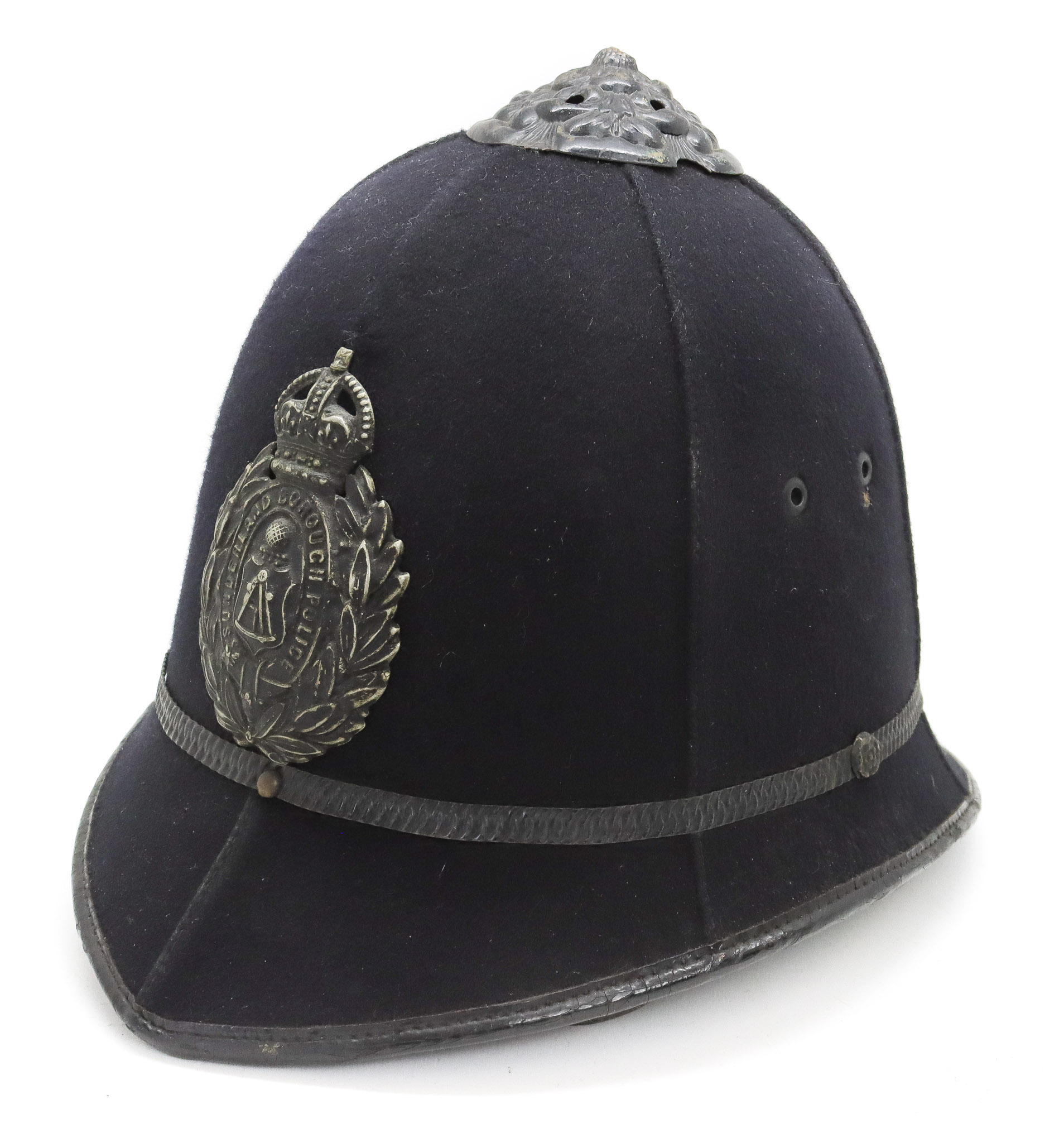 Sunderland Borough Police Rose Top Helmet (Pre 1953)