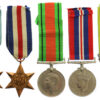 WW2 and Territorial Efficiency Medal Group of Five - Sjt. J.H. Millard, Royal Artillery (formerly, Sherwood Foresters)