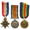 WW1 1914-15 Star Medal Trio - Sjt. F. Corbett, South Lancashire Regiment