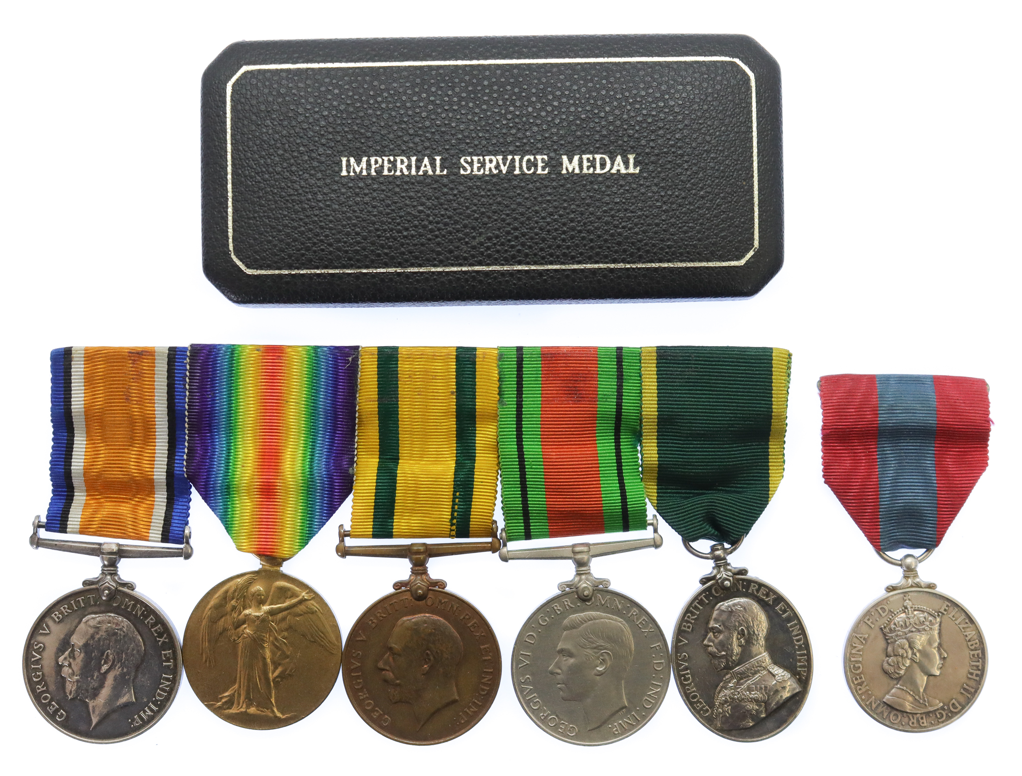 WW1 Territorial Force War Medal Group of Six - Sjt. W.H. Field, Royal Engineers