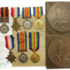 Family Boer War and WW1 Casualty Medal Group to the Flint Brothers