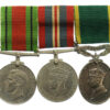 WW2 Defence Medal, War Medal & George VI Territorial Efficiency Medal Group of Three - Sjt. G.A. Brettell, Royal Artillery