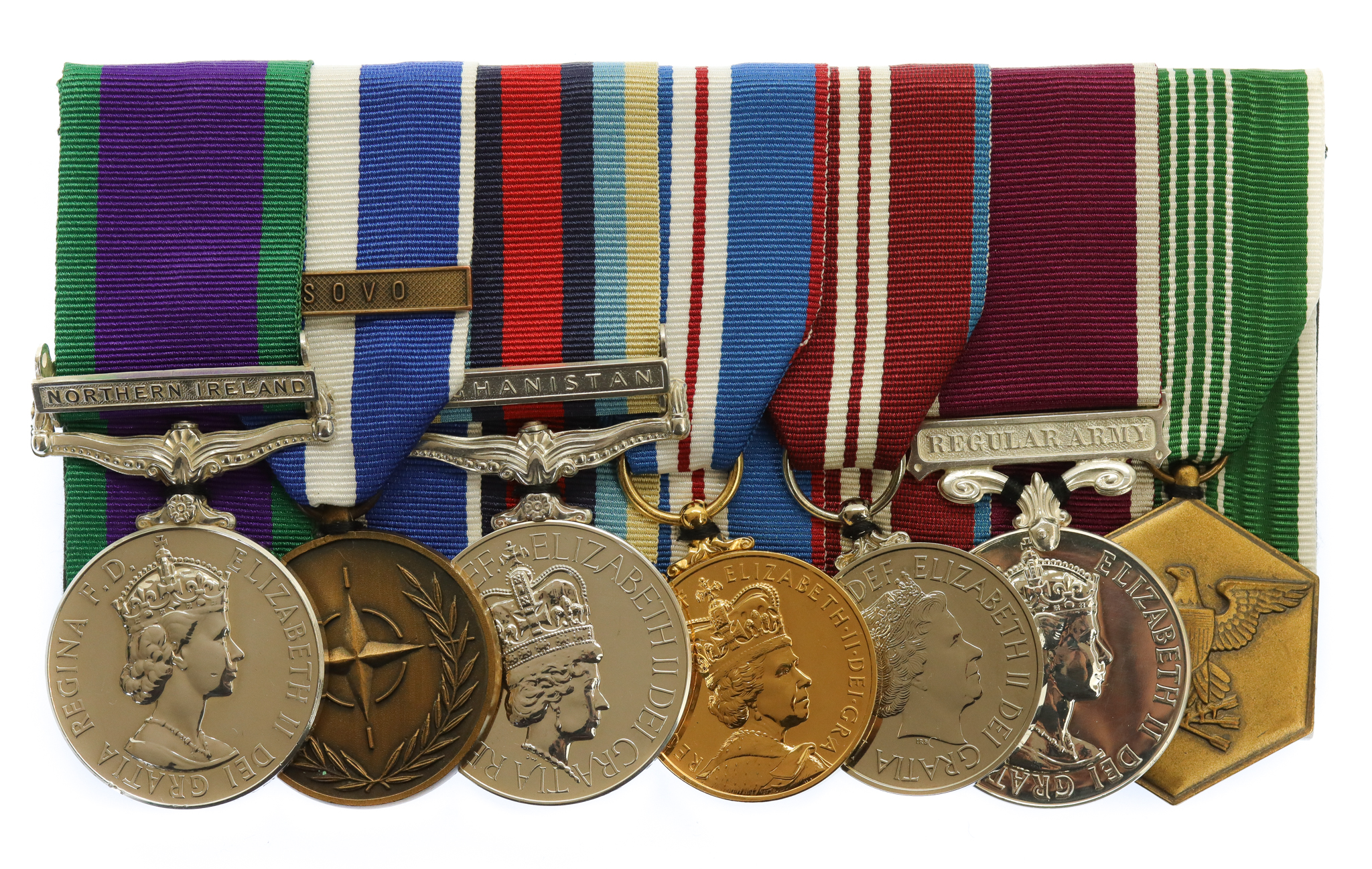 Afghanistan US Army Commendation Medal Group of Seven - Warrant Officer G.J.R. Latta, Small Arms School Corps, attd. Mercian Regiment (late Black Watch)