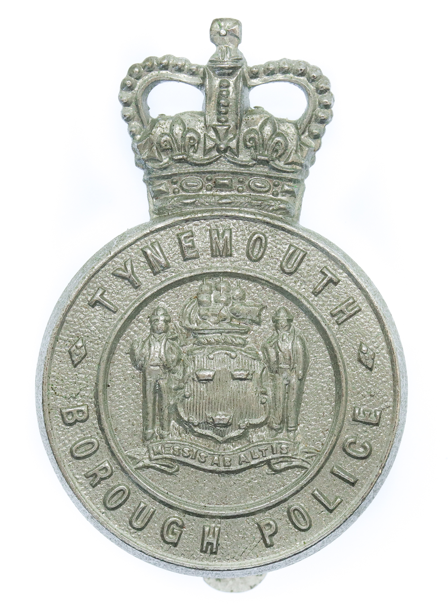 Tynemouth Borough Police Cap Badge - Queen's Crown