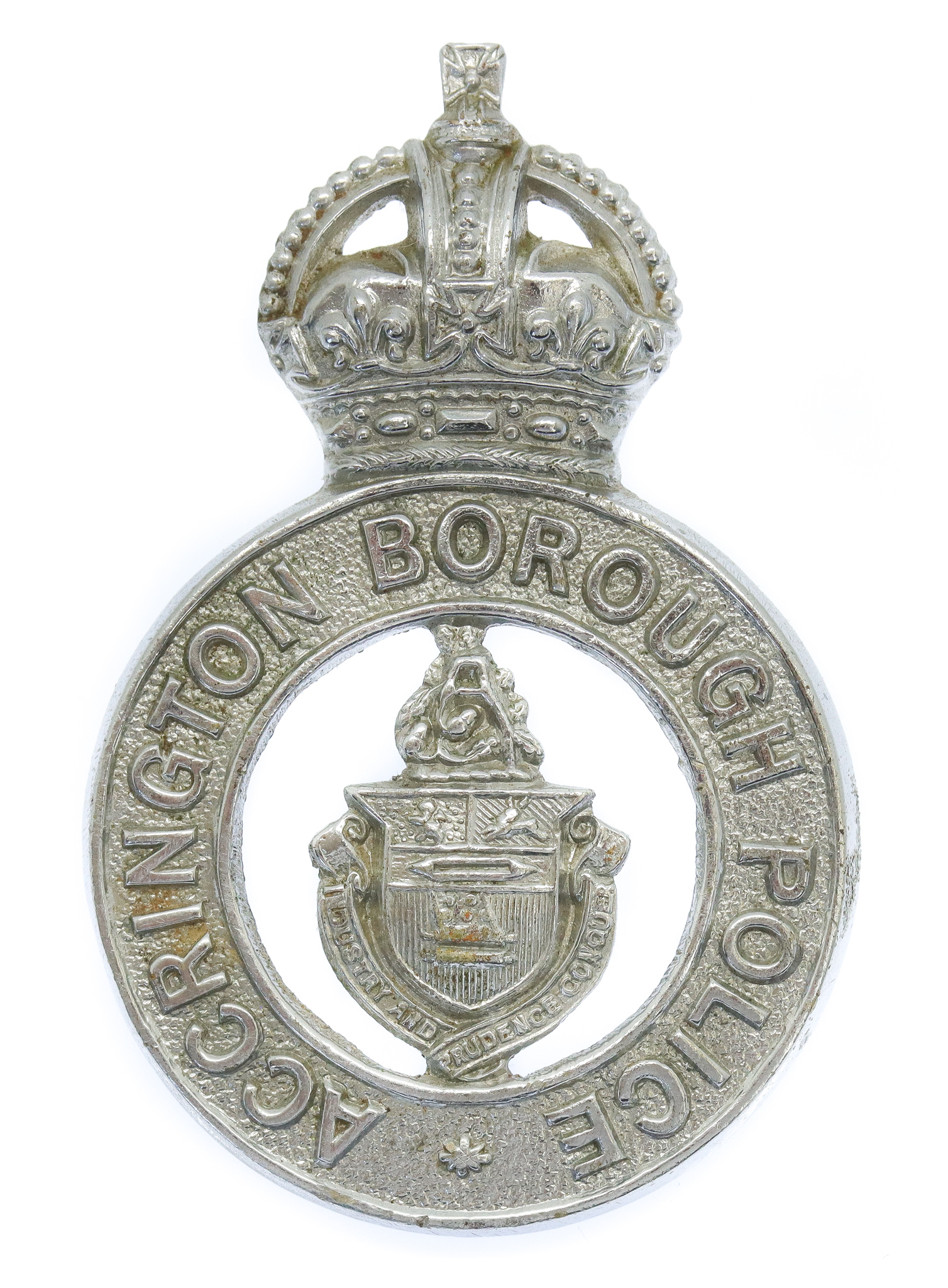 Accrington Borough Police Cap Badge - King's Crown