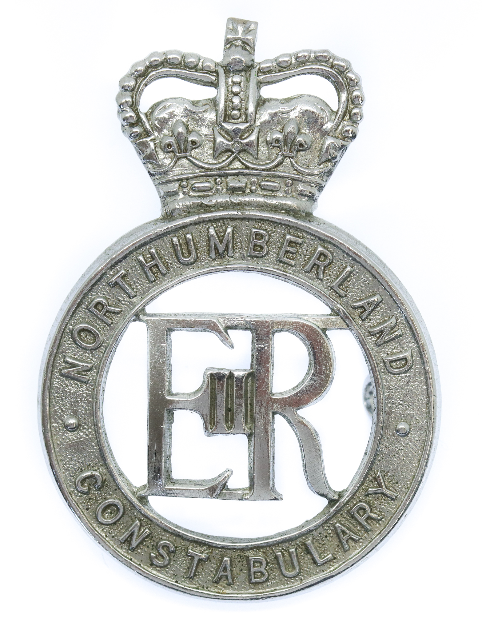 Northumberland Constabulary Cap Badge - Queen's Crown