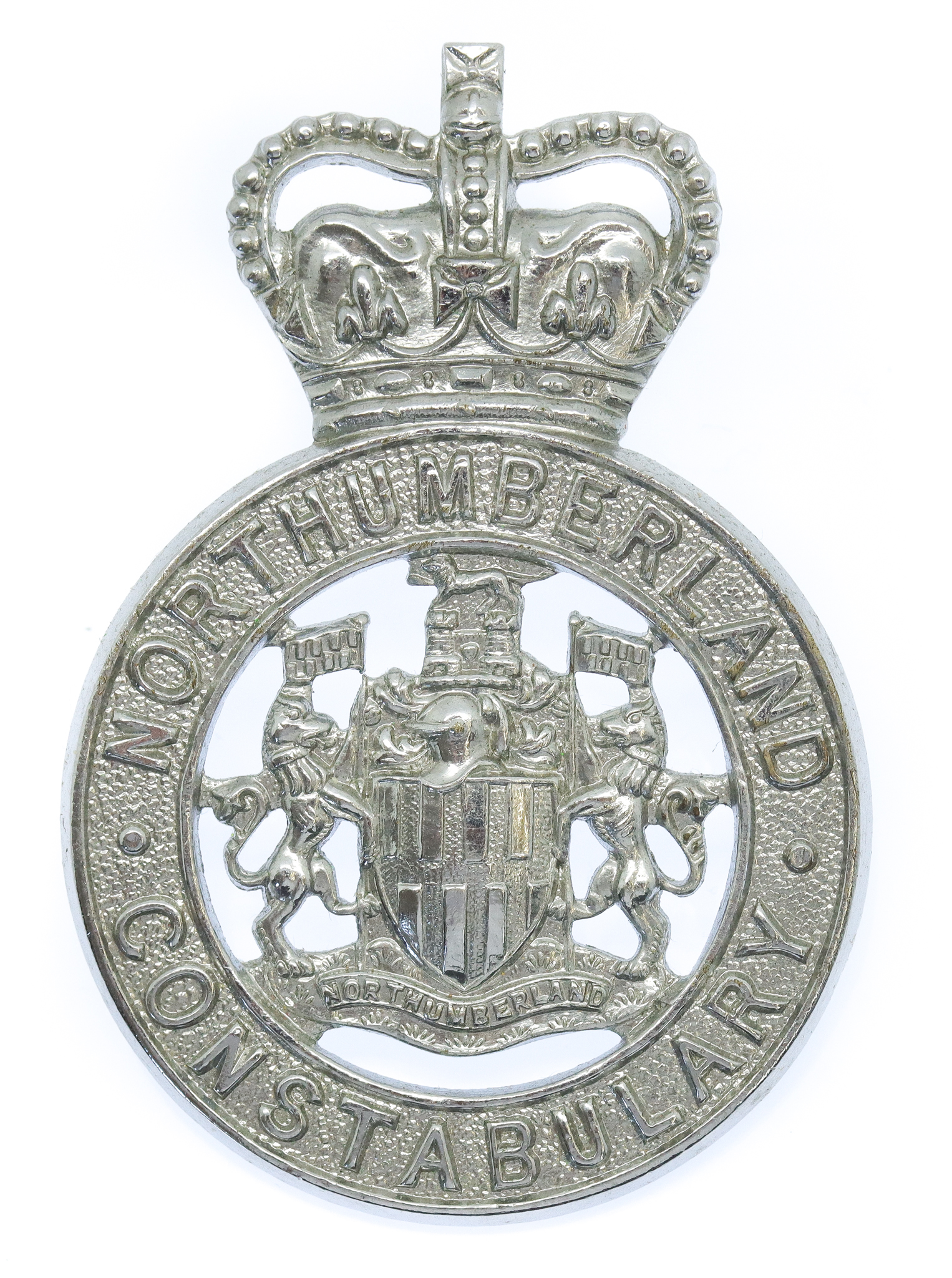 Northumberland Constabulary Cap Badge - Queen's Crown