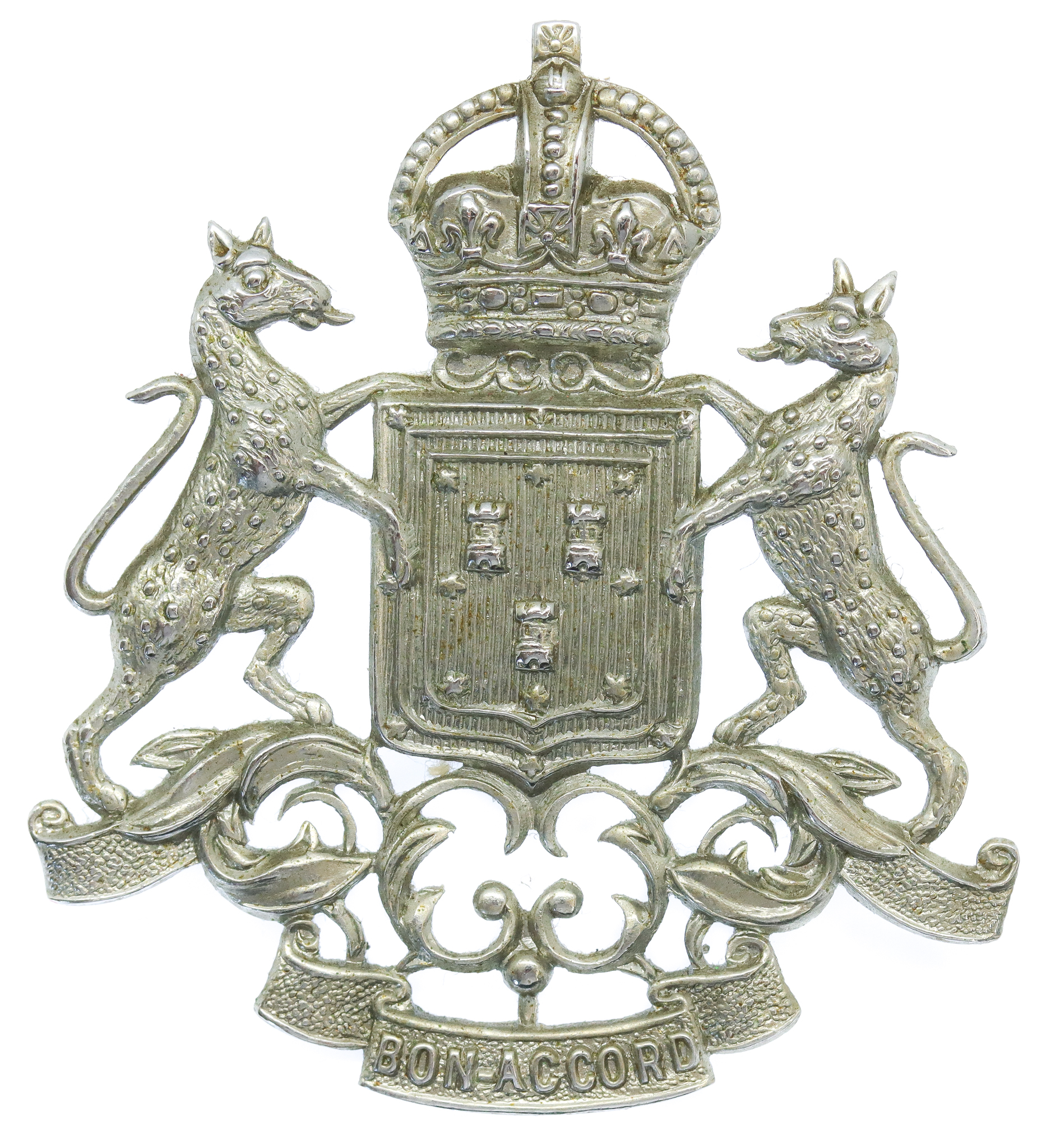 Aberdeen City Police Helmet Plate - King's Crown