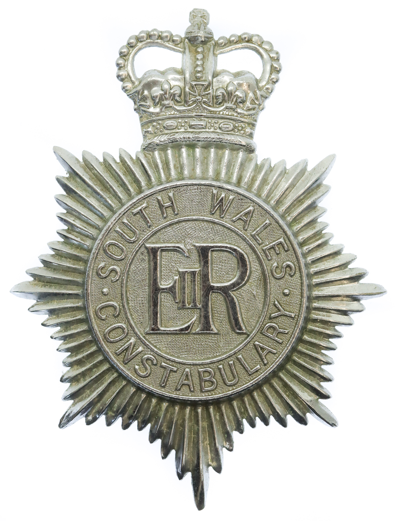 South Wales Constabulary Helmet Plate - Queen's Crown