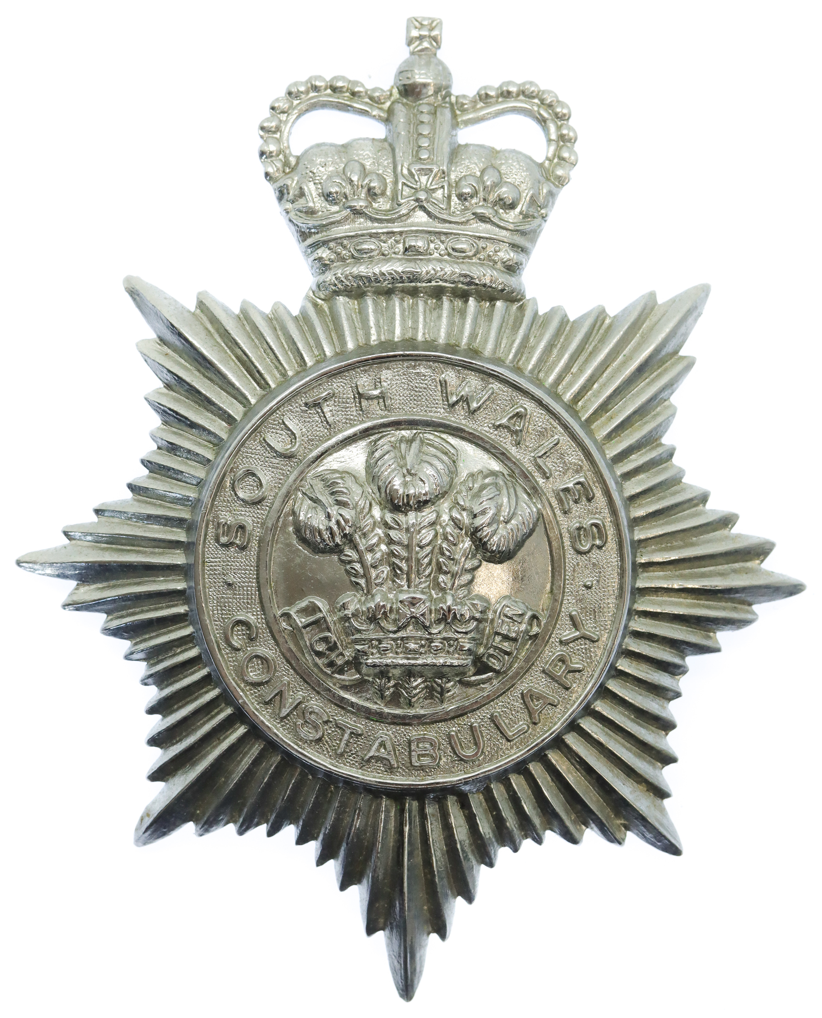 South Wales Constabulary Helmet Plate - Queen's Crown