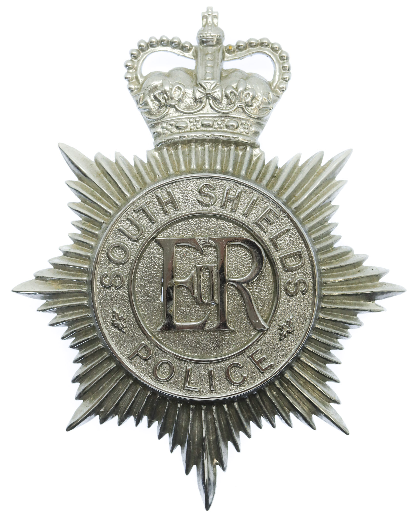 South Shields Police Helmet Plate - Queen's Crown