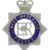 West Midlands Police Senior Officer's Enamelled Cap Badge - Queen's Crown
