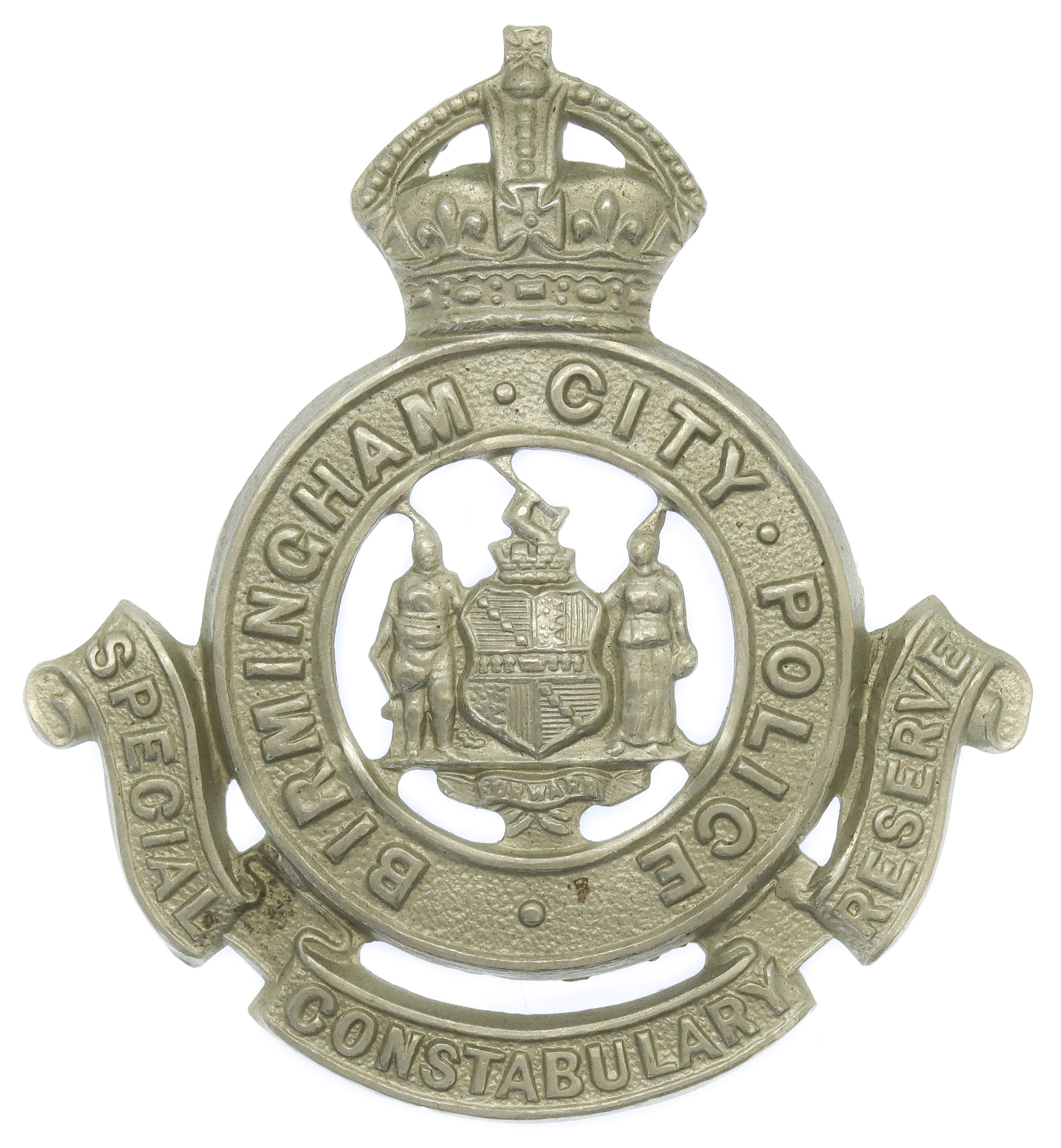 Birmingham City Police Special Constabulary Reserve Cap Badge - King's Crown