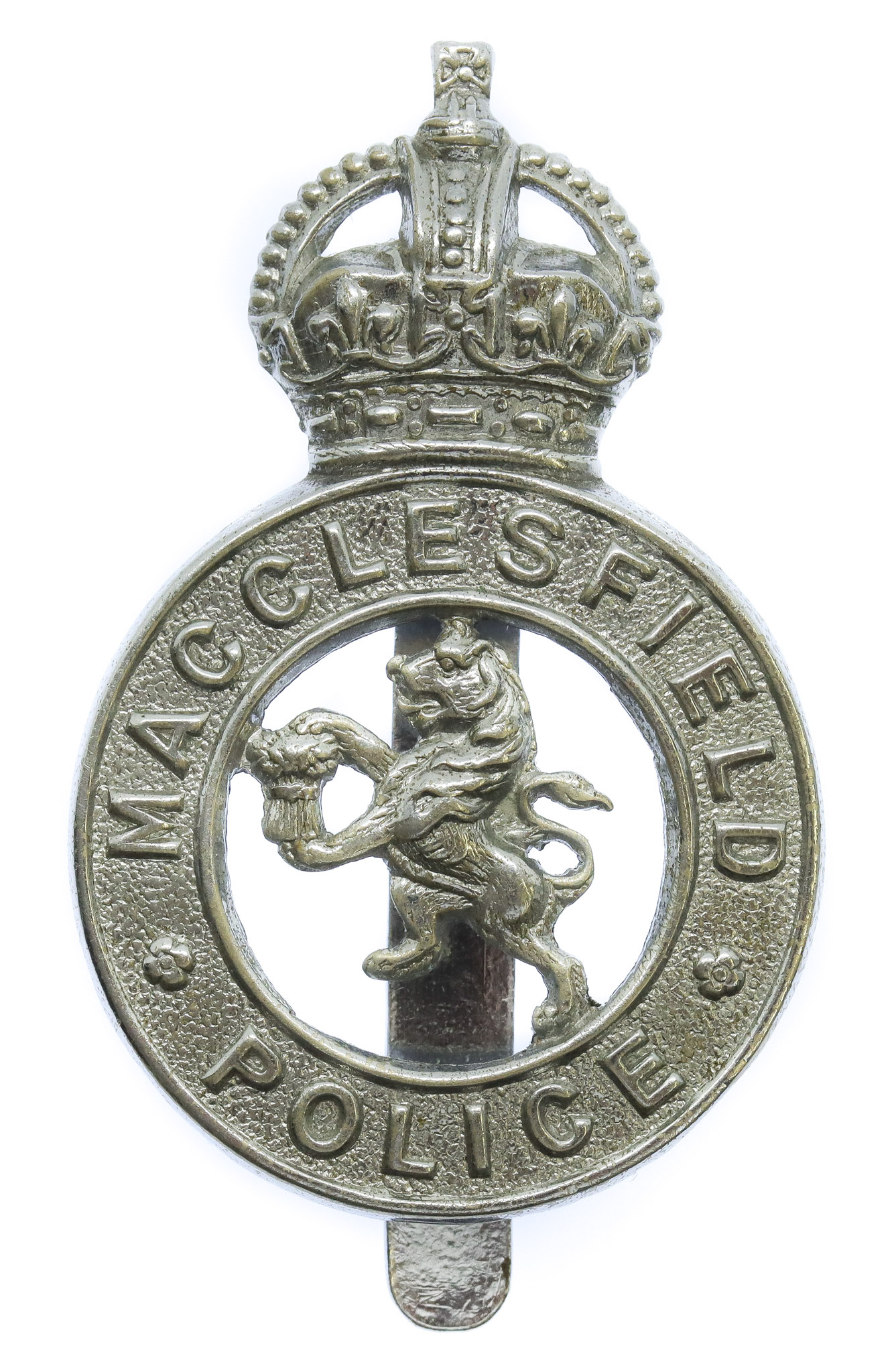 Macclesfield Borough Police Cap Badge - King's Crown
