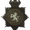 Macclesfield Borough Police Night Helmet Plate - King's Crown