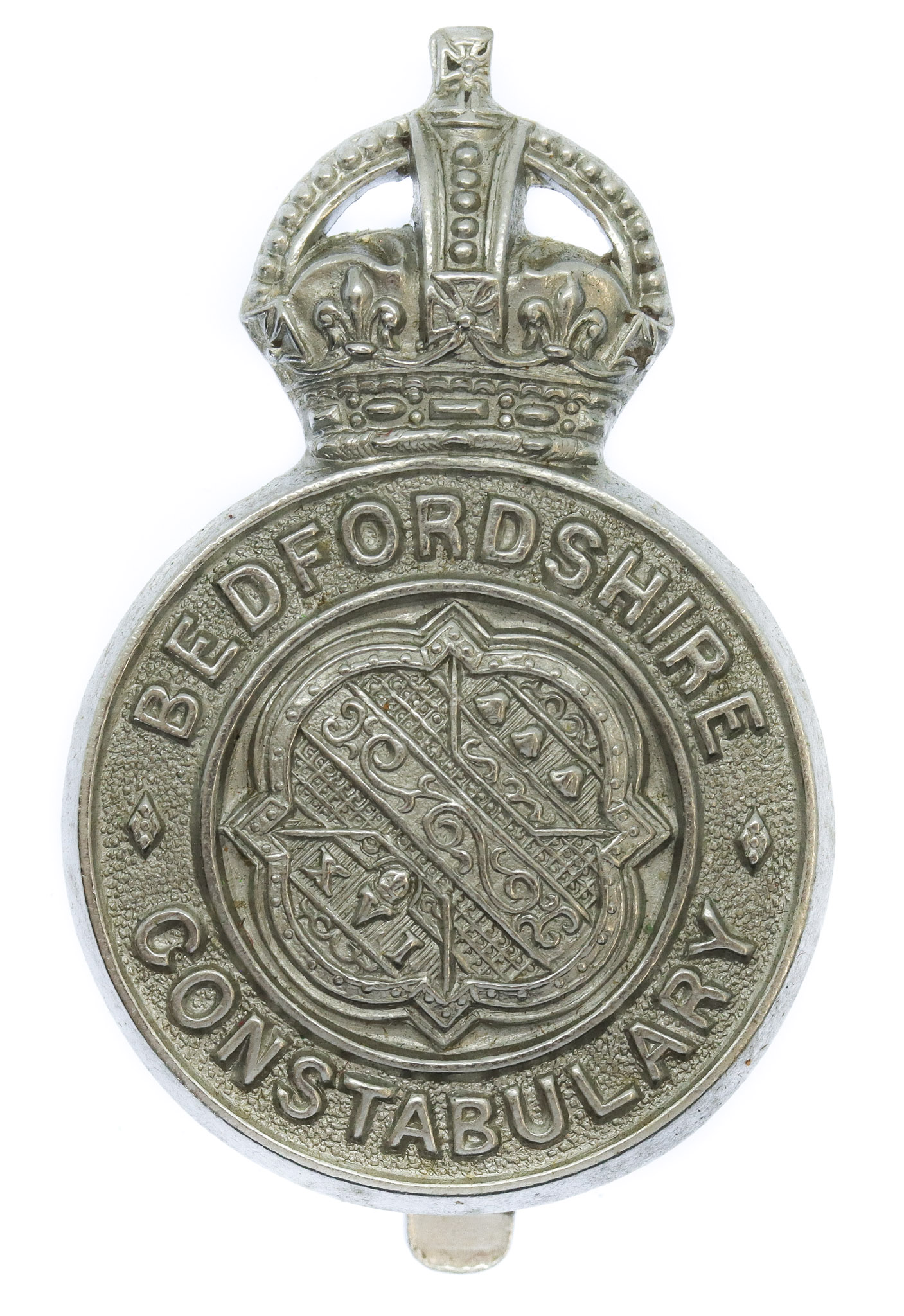 Bedfordshire Constabulary Cap Badge - King's Crown