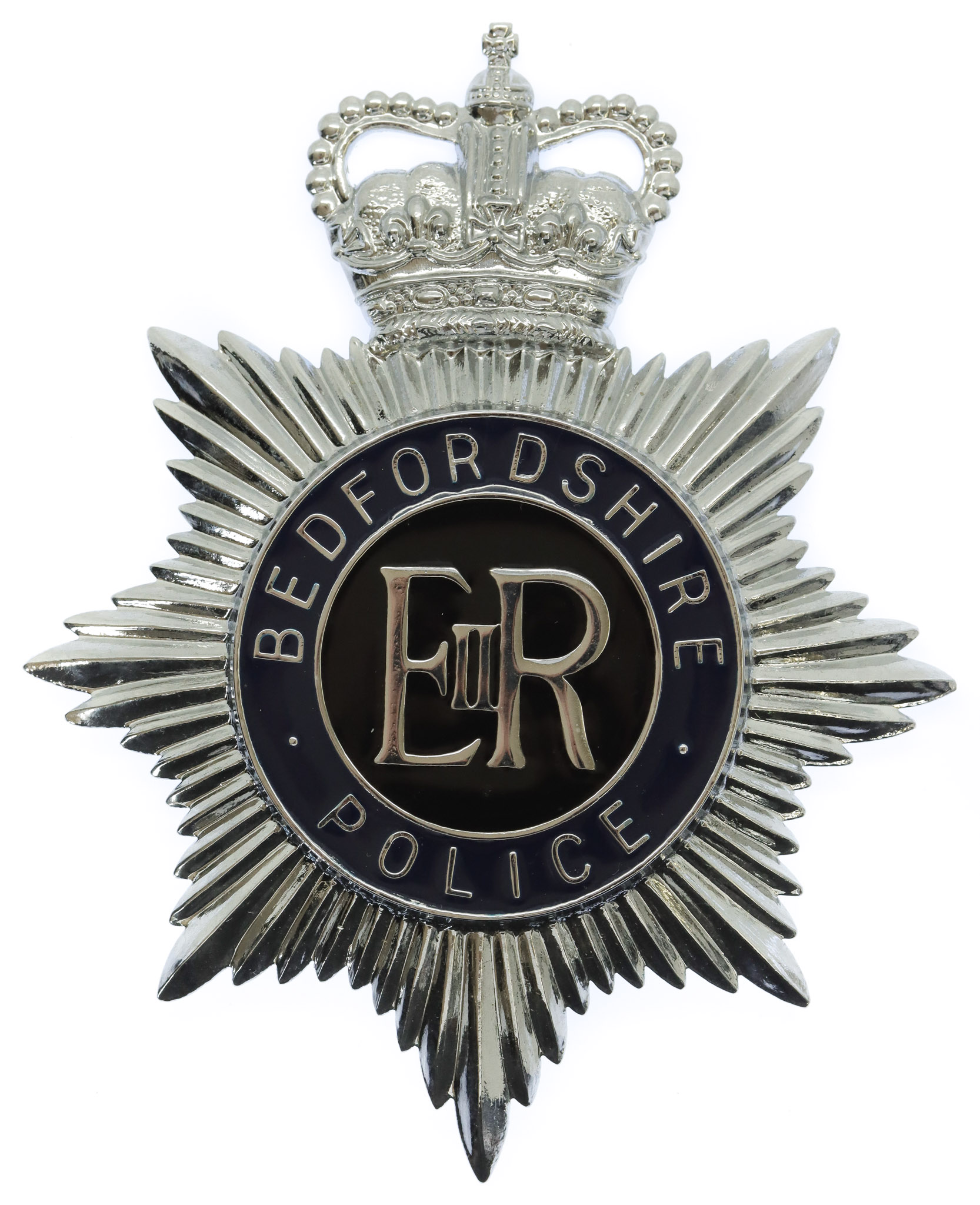 Bedfordshire Police Helmet Plate - Queen's Crown