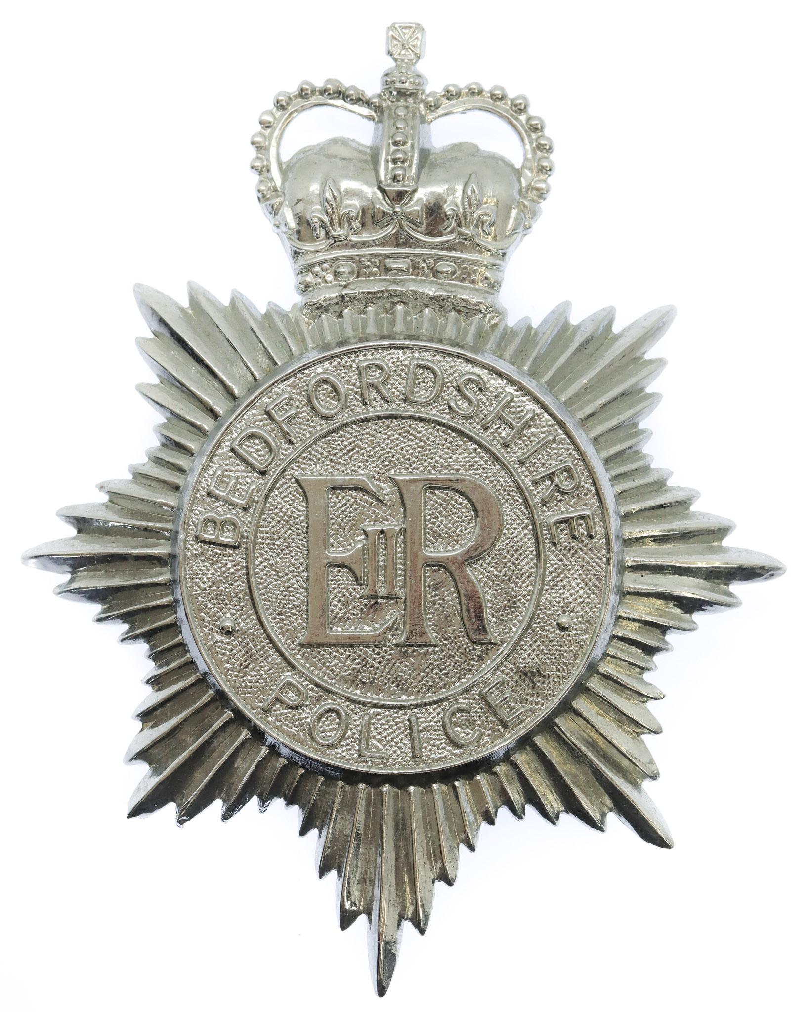 Bedfordshire Police Helmet Plate - Queen's Crown