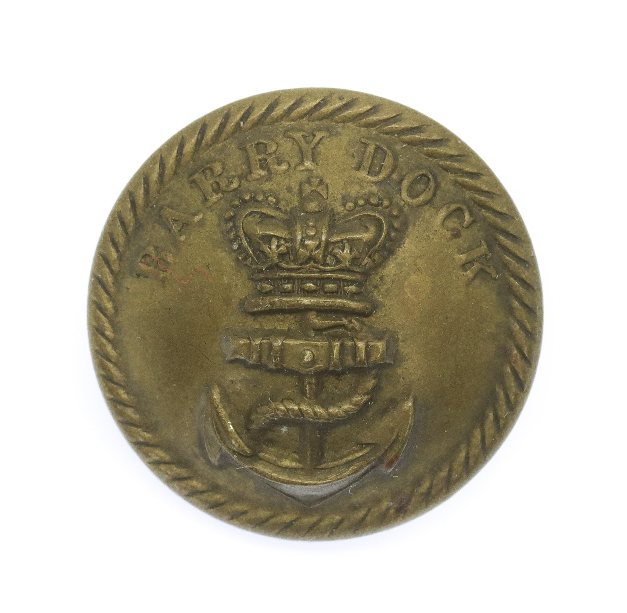 Victorian Barry Docks Police Button (25mm)