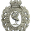 Liverpool City Police Wreath Helmet Plate - King's Crown