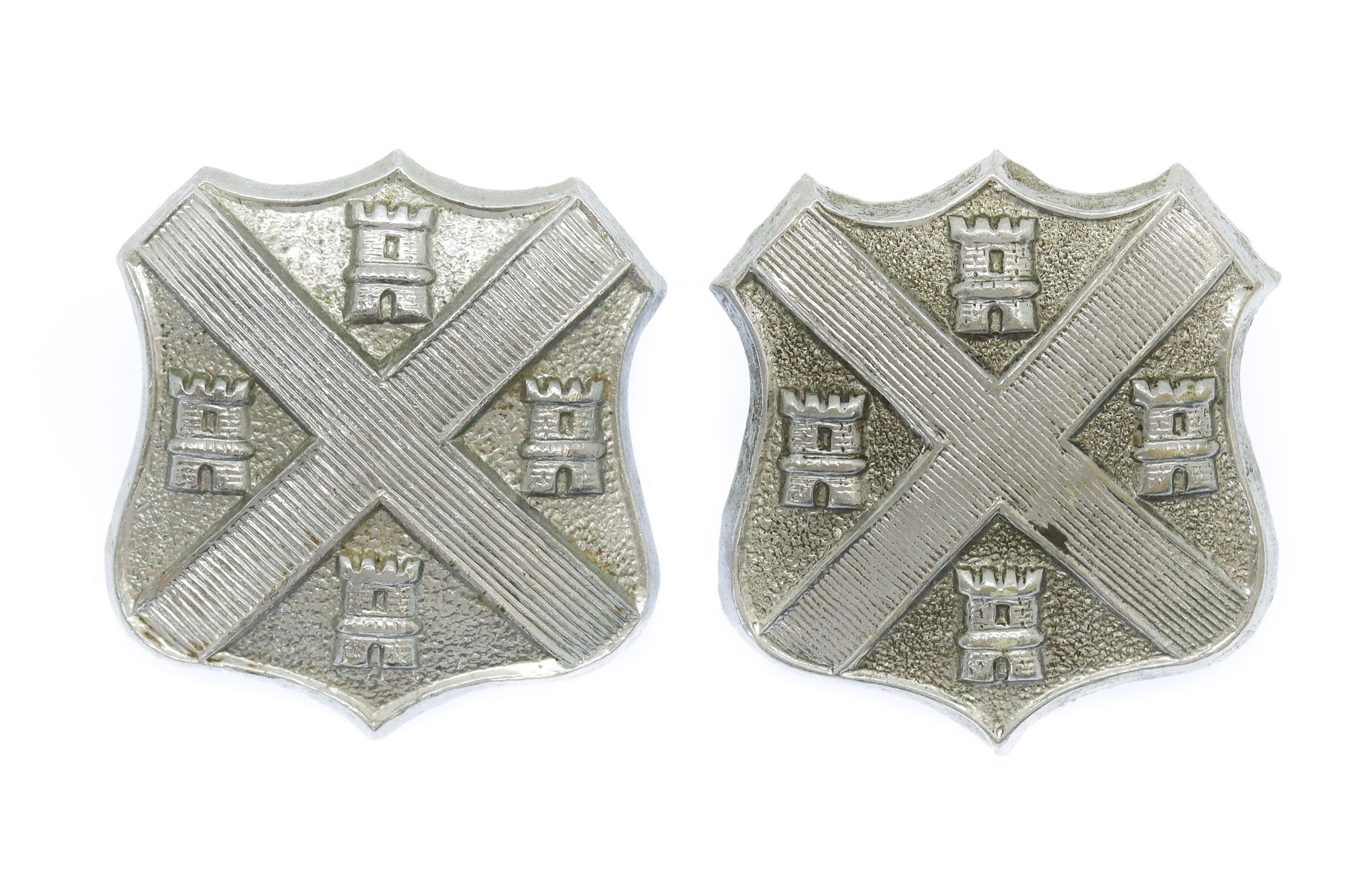 Pair of Plymouth City Police Collar Badges