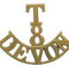 8th Territorial Bn. Devonshire Regiment (T/8/DEVON) Shoulder Title