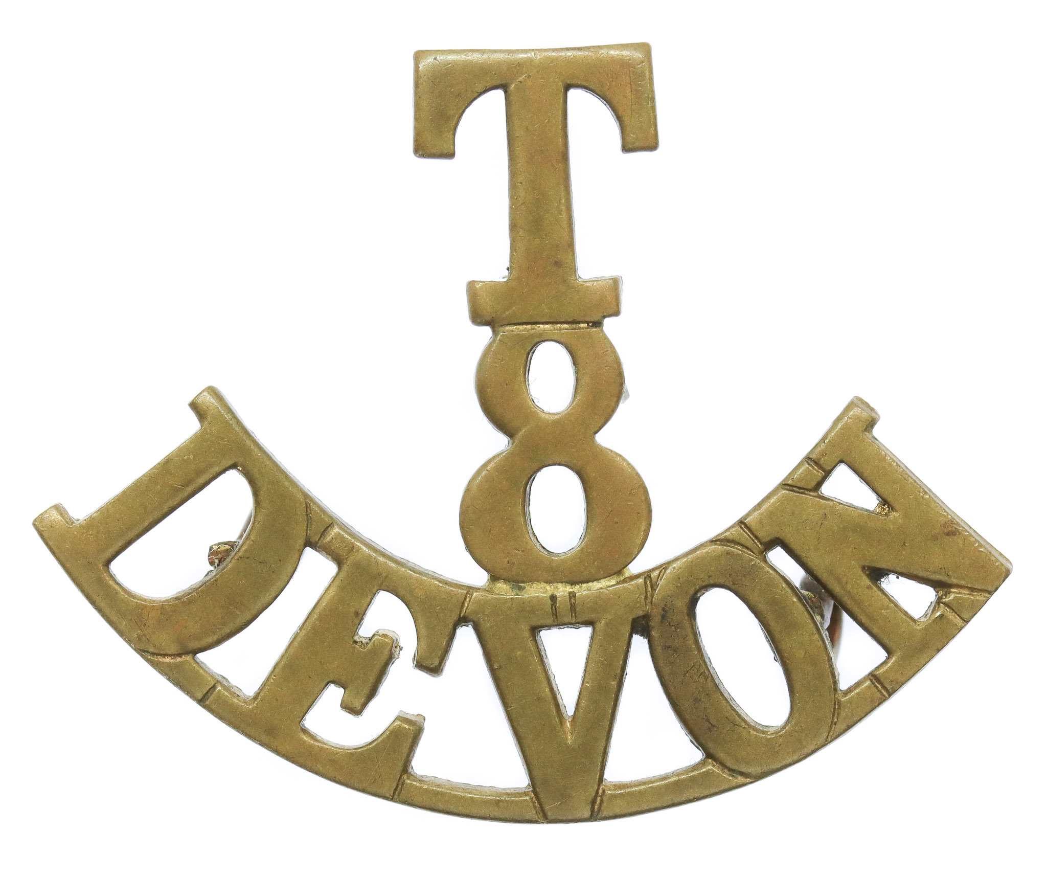 8th Territorial Bn. Devonshire Regiment (T/8/DEVON) Shoulder Title