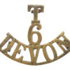 6th Territorial Bn. Devonshire Regiment (T/6/DEVON) Shoulder Title
