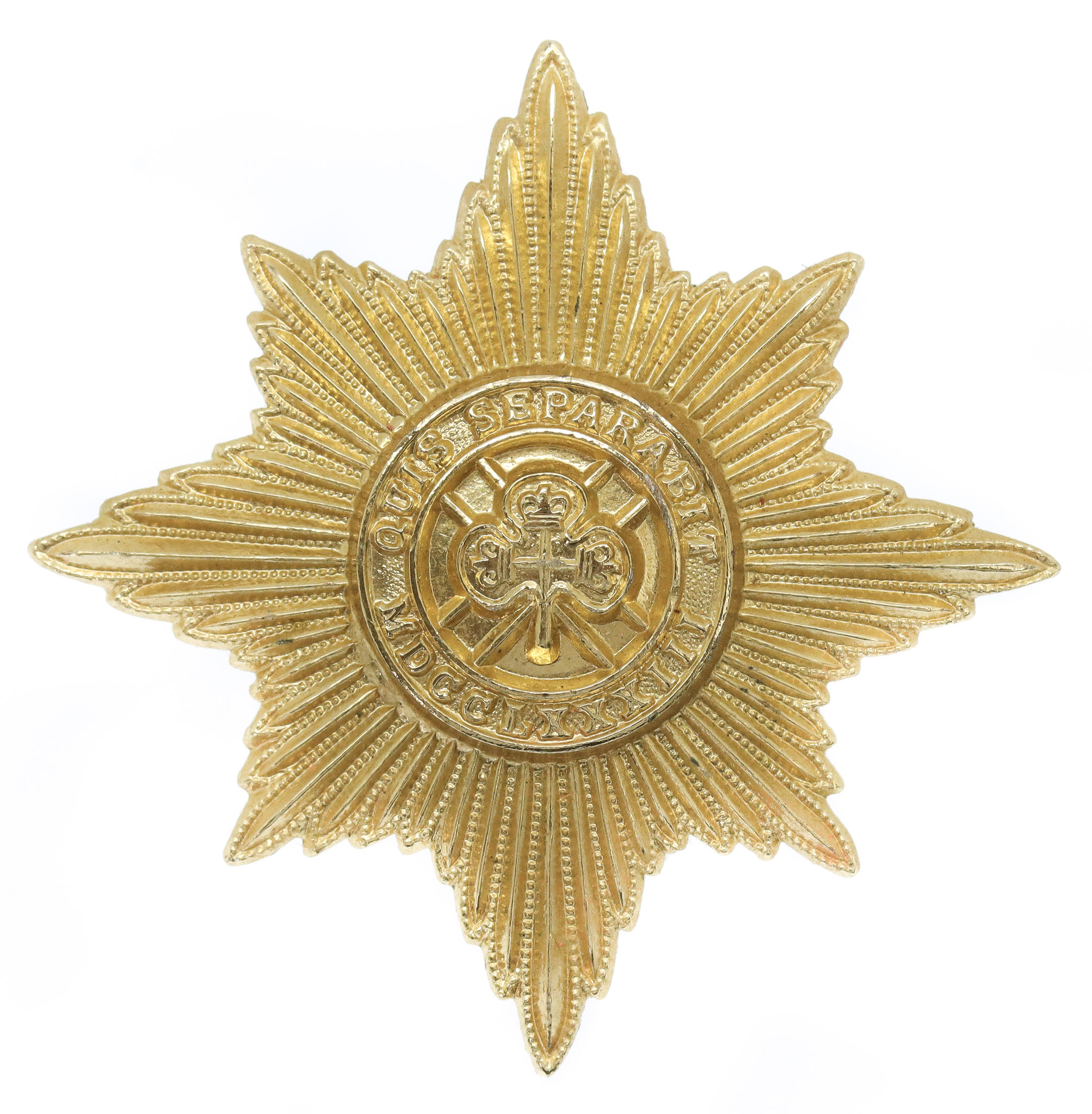Irish Guards Anodised (Staybrite) Cap Badge