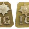 Pair of Irish Guards Anodised (Staybrite) Shoulder Titles