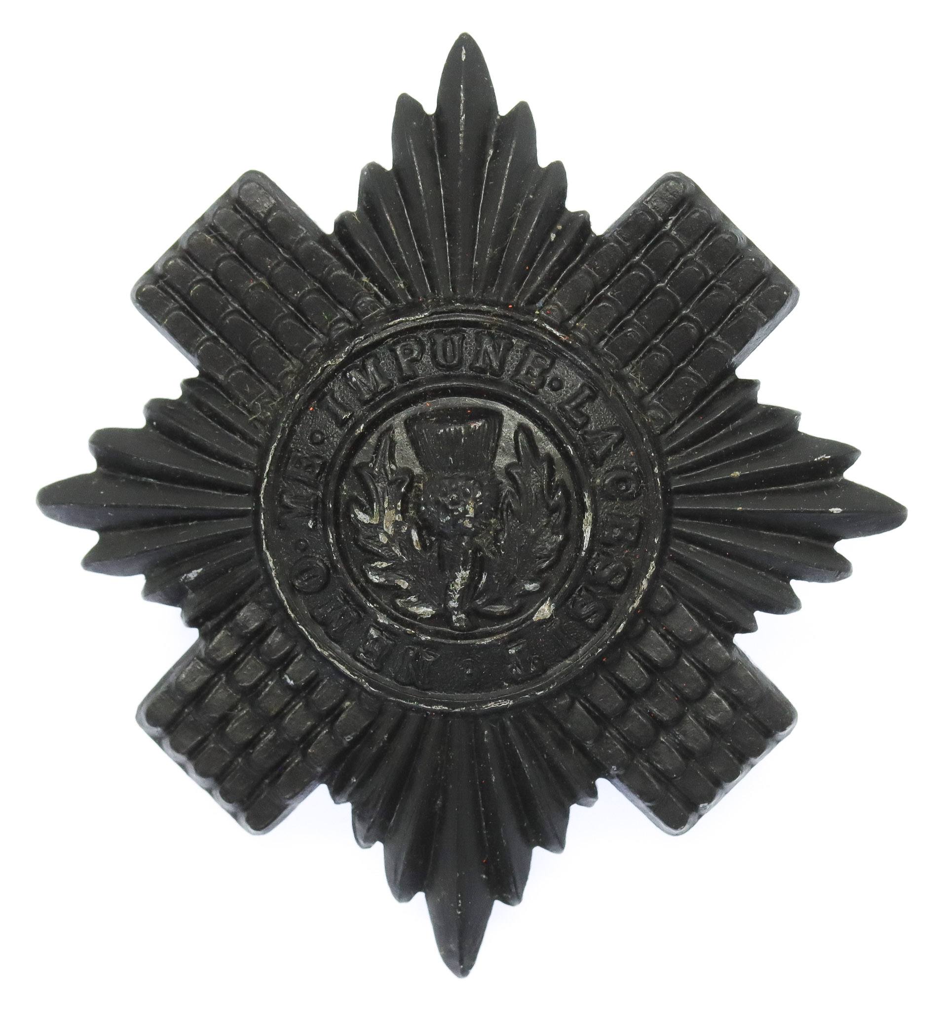 Scots Guards Blackened Anodised (Staybrite) Cap Badge
