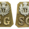 Pair of Scots Guards Anodised (Staybrite) Shoulder Titles