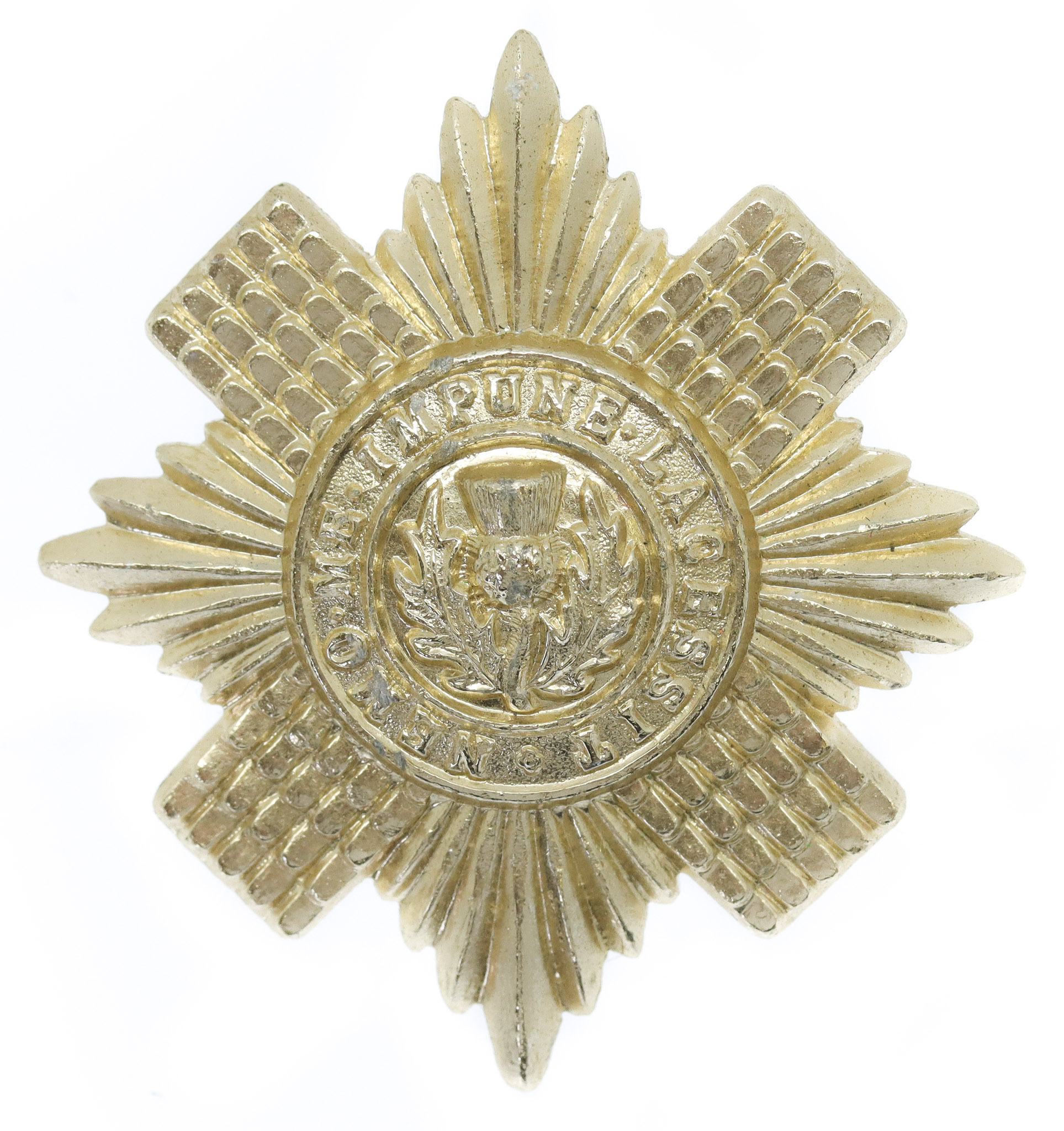  Scots Guards Anodised (Staybrite) Cap Badge