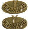 Pair of Cheshire Yeomanry (Y/CHESHIRE) Shoulder Titles